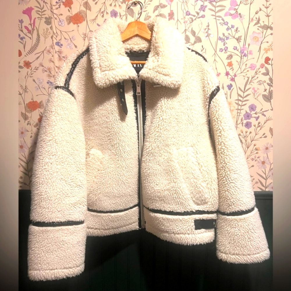 Zara Faux Shearling Jacket